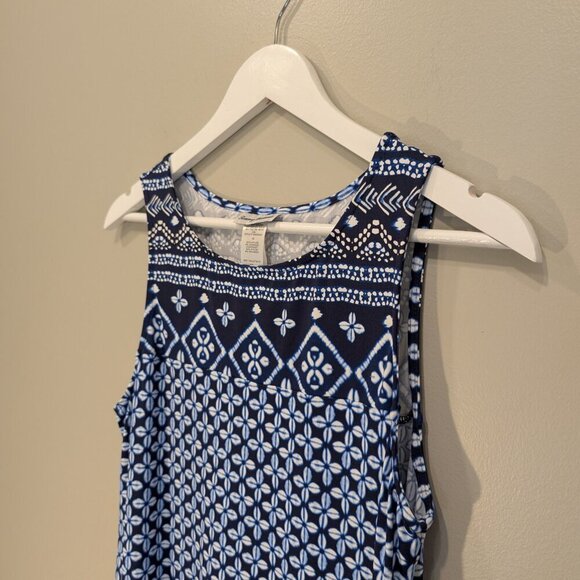 Tommy Bahama Dress Blue White Stretch Beach Pool Lounge Lunch Brunch - Size S - Picture 3 of 6